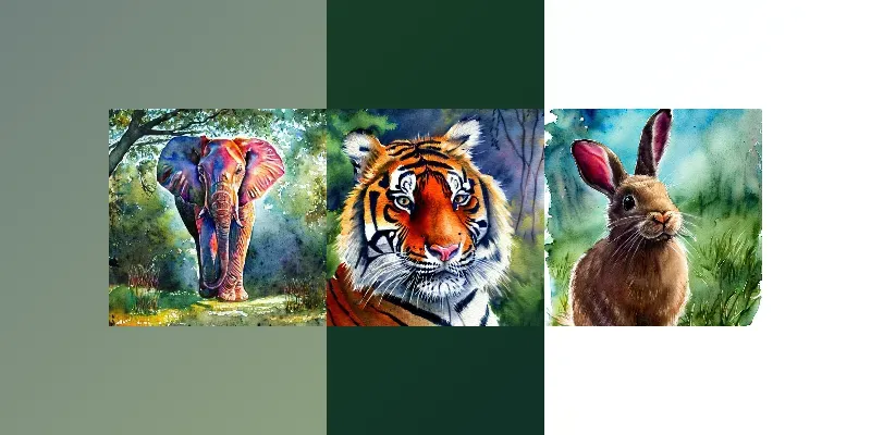 Watercolor Animals generated by undefined