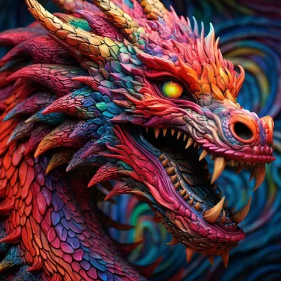 Vibrant Dragons