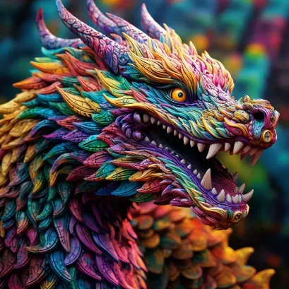Vibrant Dragons