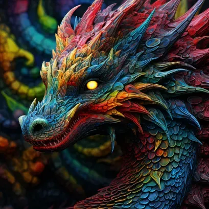 Vibrant Dragons