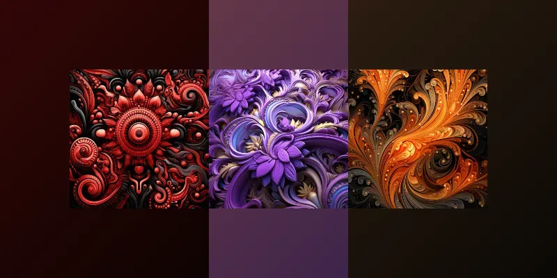 Fractal Intricate Design Backgrounds generated by undefined