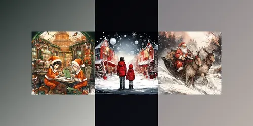 Christmas Posters generated by midjourney