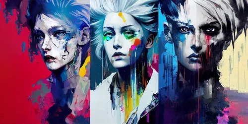 Stylized portrait illustration generated by midjourney