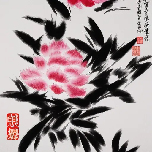 Calligraphy Ink Wash Paintings