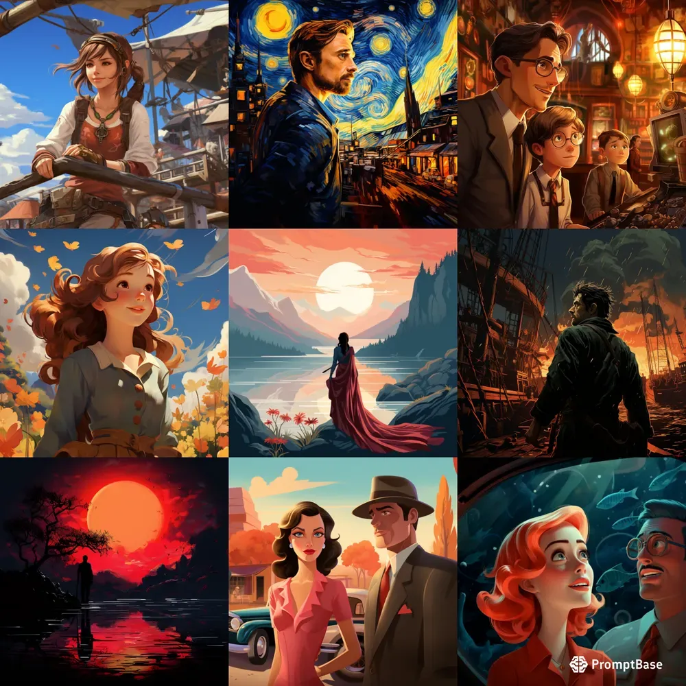 Futuristic Film Noir Art