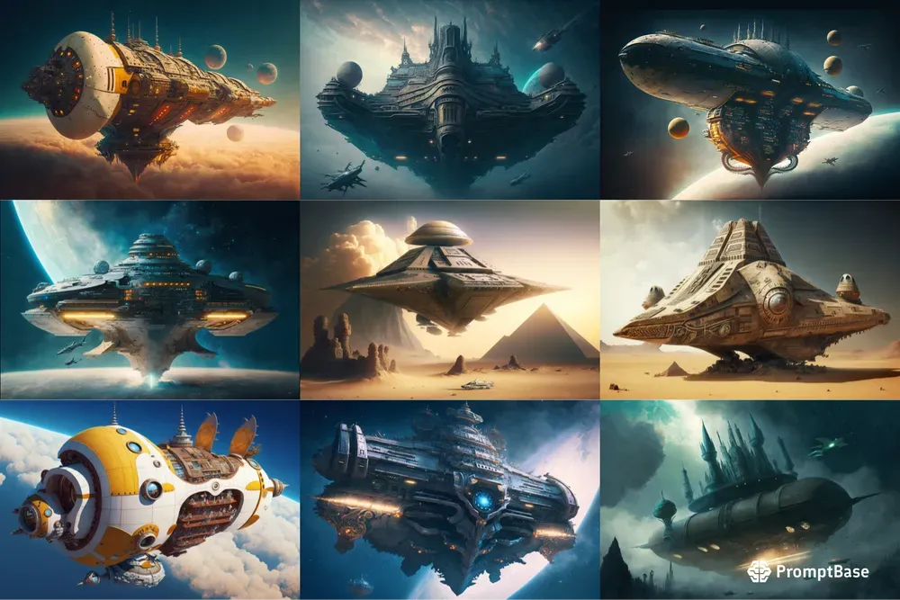 Customizable Alien Spaceship