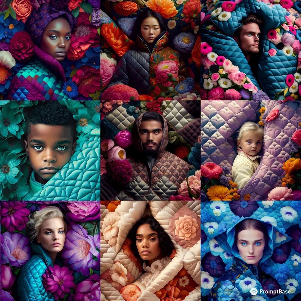 Quilted High Fashion Portraits