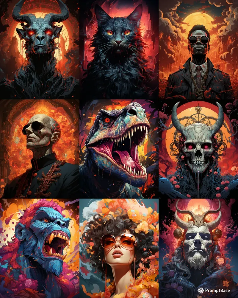 Vibrant Dope Art Style Posters