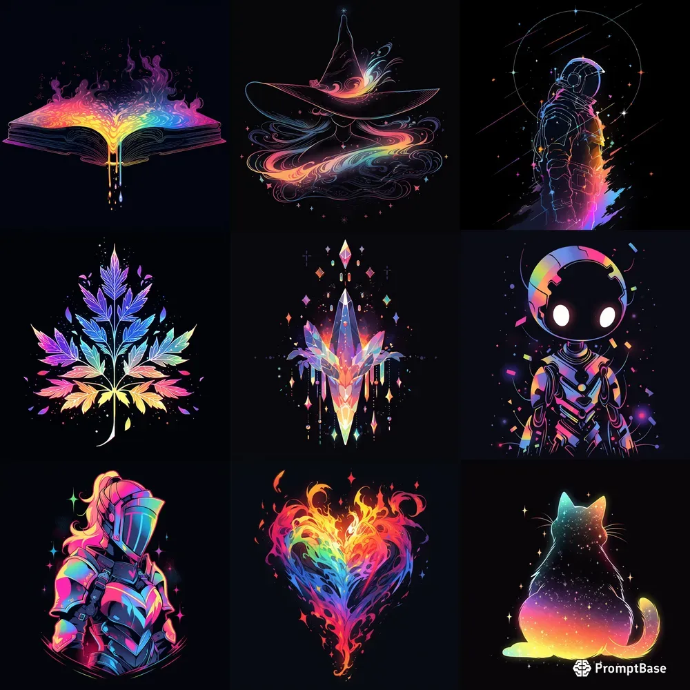 Rainbow Inspired Niji T-shirt Designs