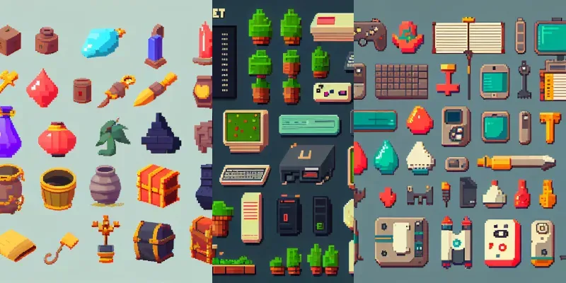 Pixel Game Asset Designs generated by undefined