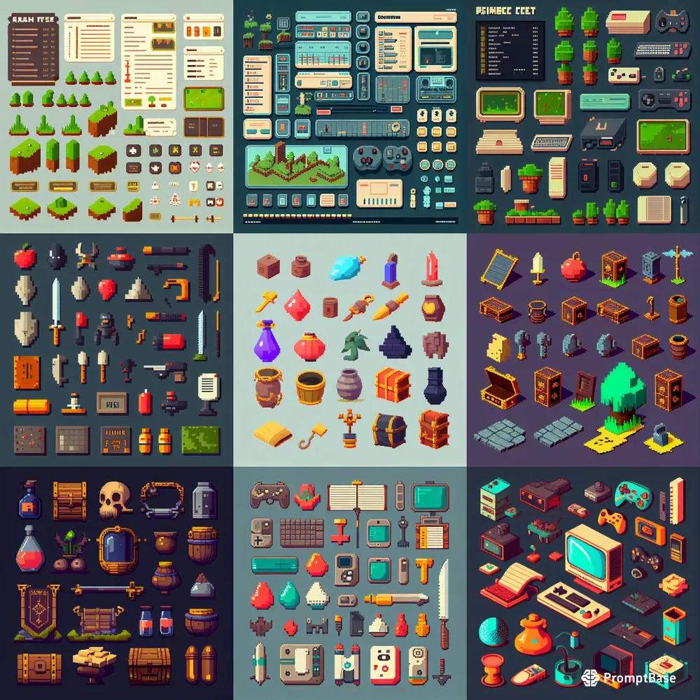 Pixel Game Asset Designs
