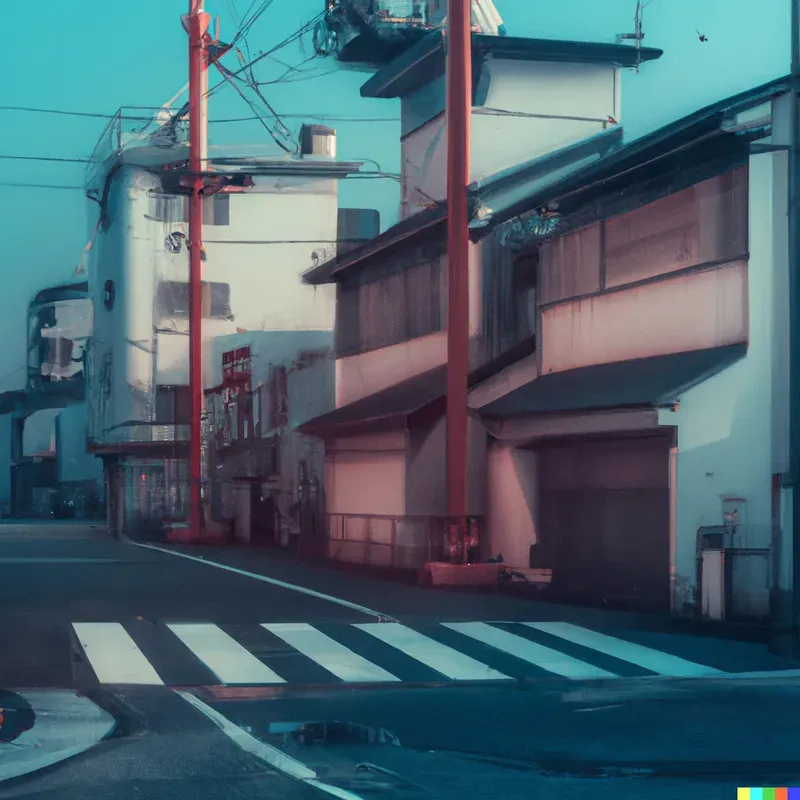 Pastel Street Scene Generator