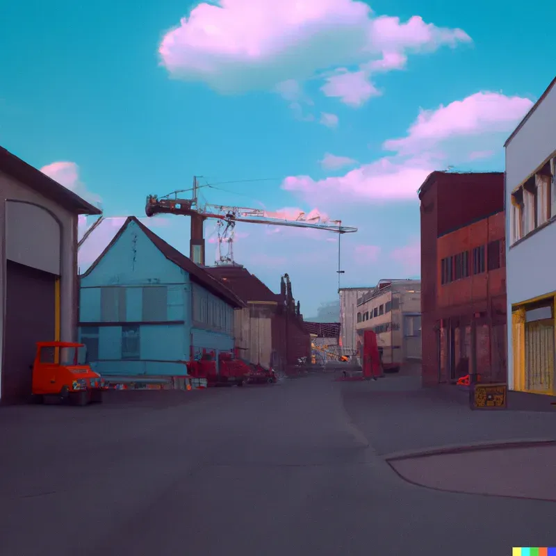 Pastel Street Scene Generator