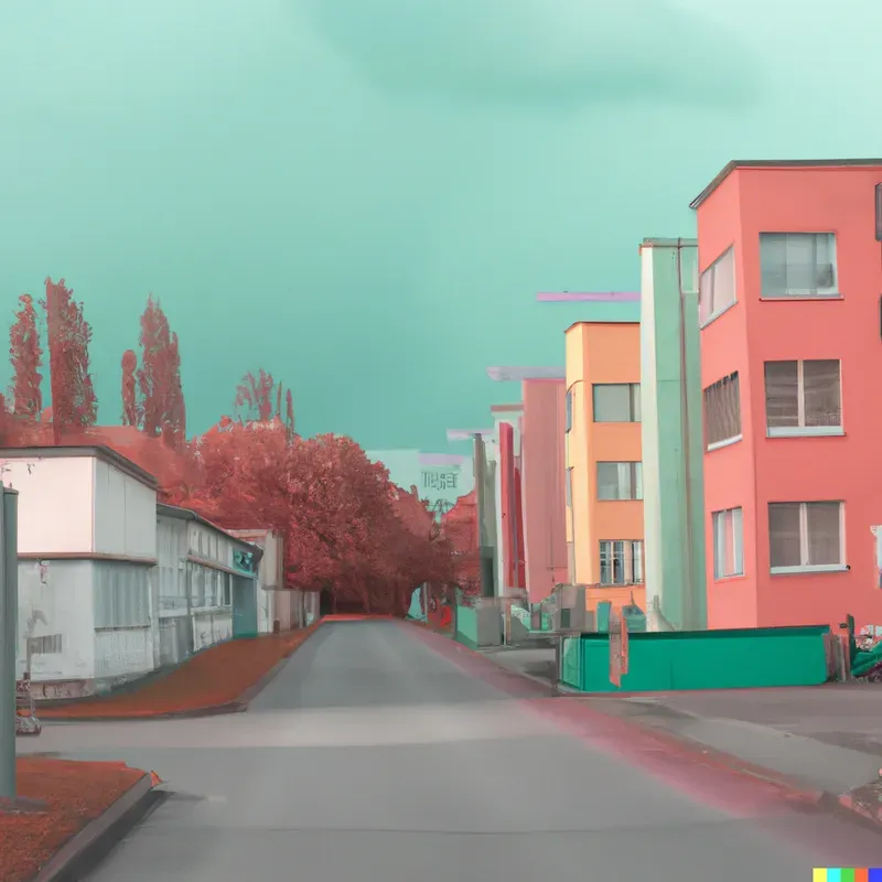 Pastel Street Scene Generator