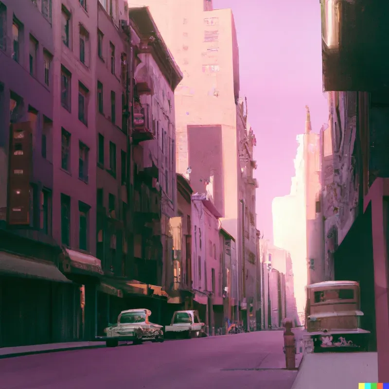 Pastel Street Scene Generator