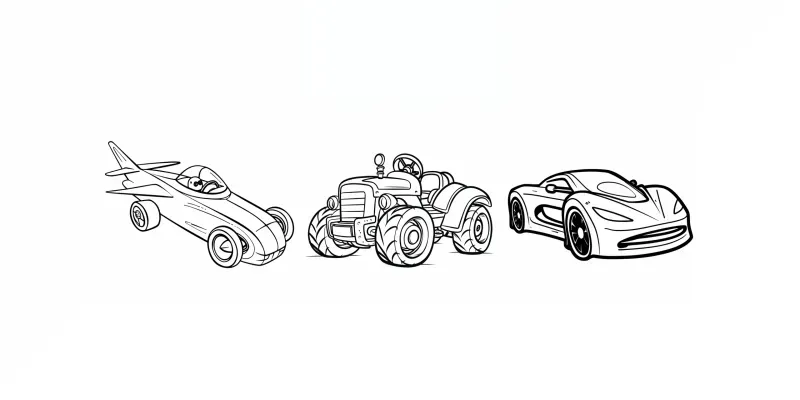 Vehicle Coloring Pages