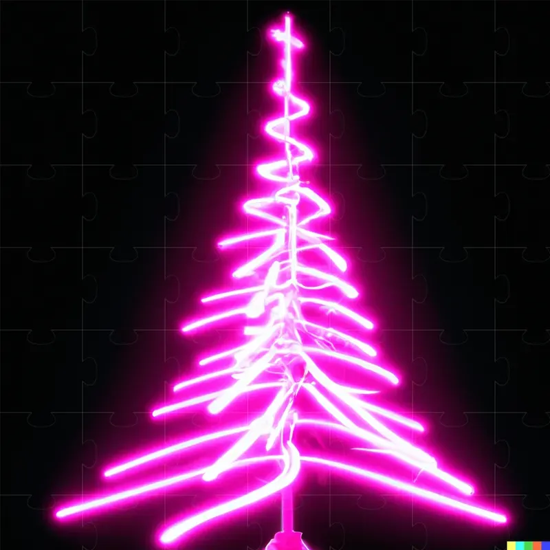 Neon Christmas Items