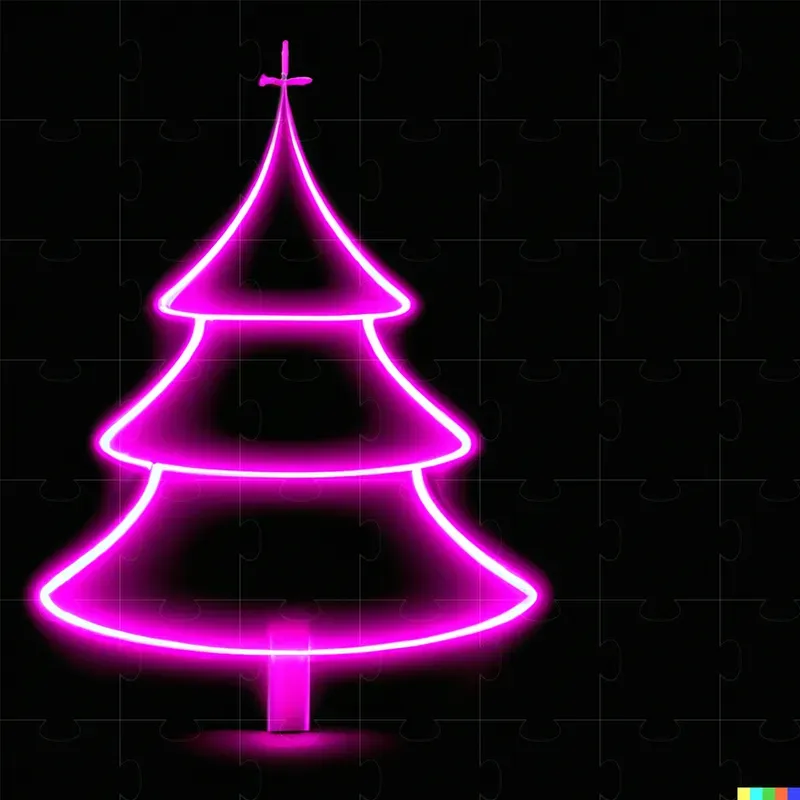Neon Christmas Items