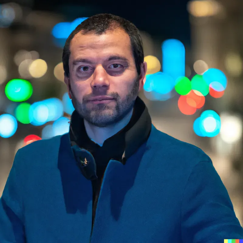 People In Cityscape