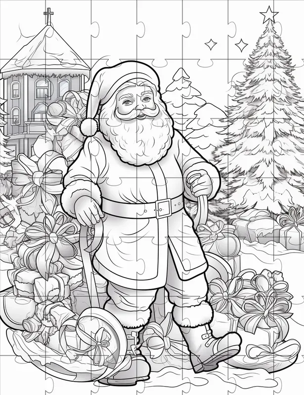 Coloring Pages For Kids Christmas Themes