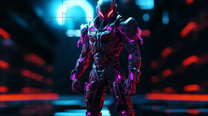 Action Figure Style Cyberpunk Technologies