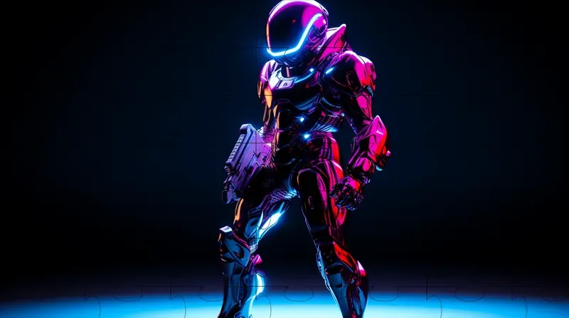 Action Figure Style Cyberpunk Technologies