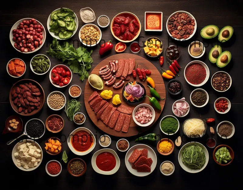 Knolling Food Style Photographs