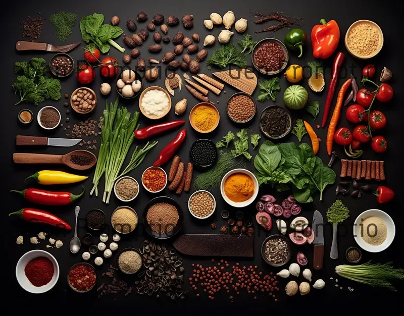 Knolling Food Style Photographs