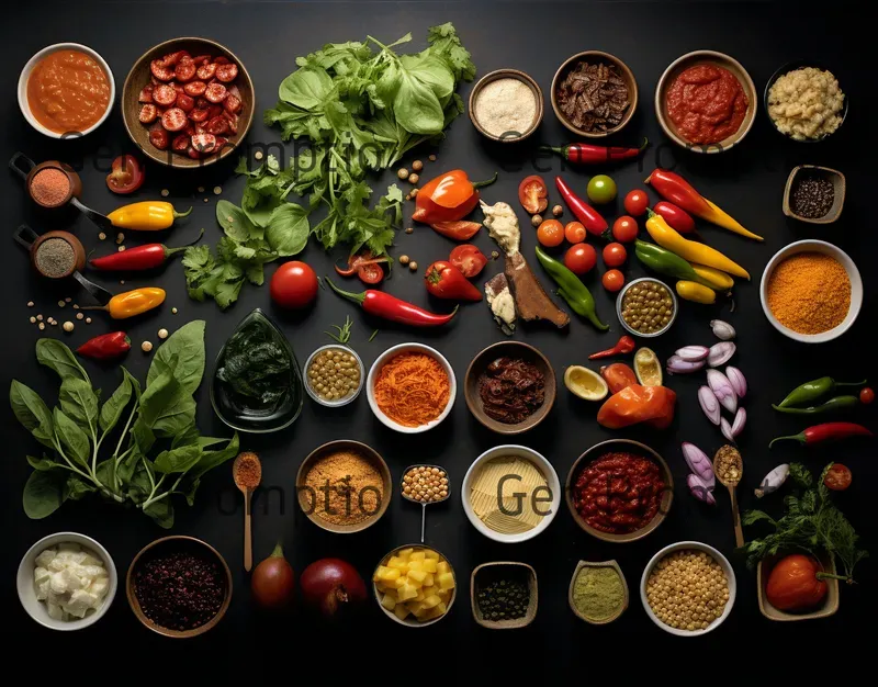 Knolling Food Style Photographs