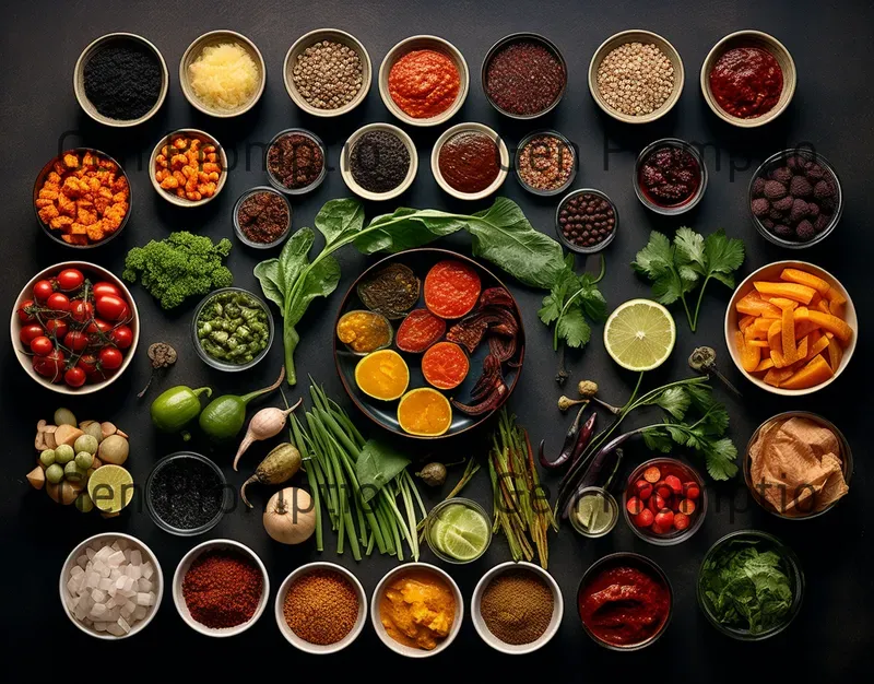 Knolling Food Style Photographs