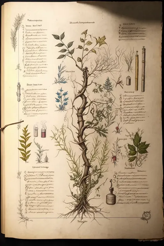 Ancient Alchemy Herbarium Pages