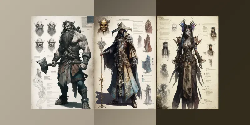 Dungeon And Dragons Character Sheets generated by undefined