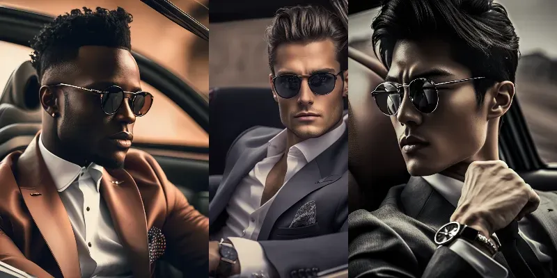 Handsome Guys In Cars generated by undefined