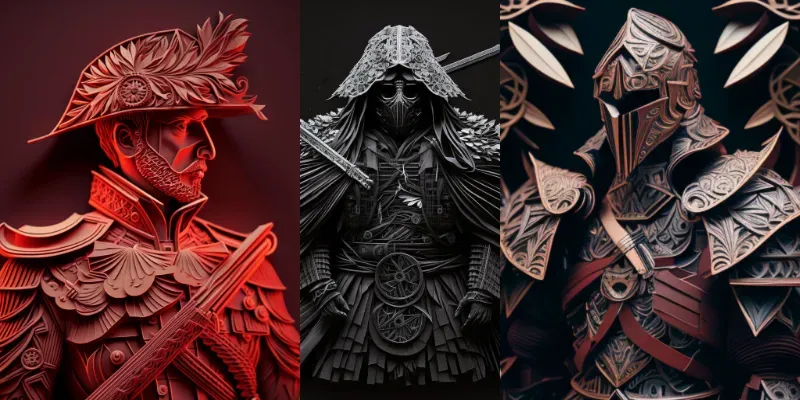 Paper Cutting Avatars generated by undefined