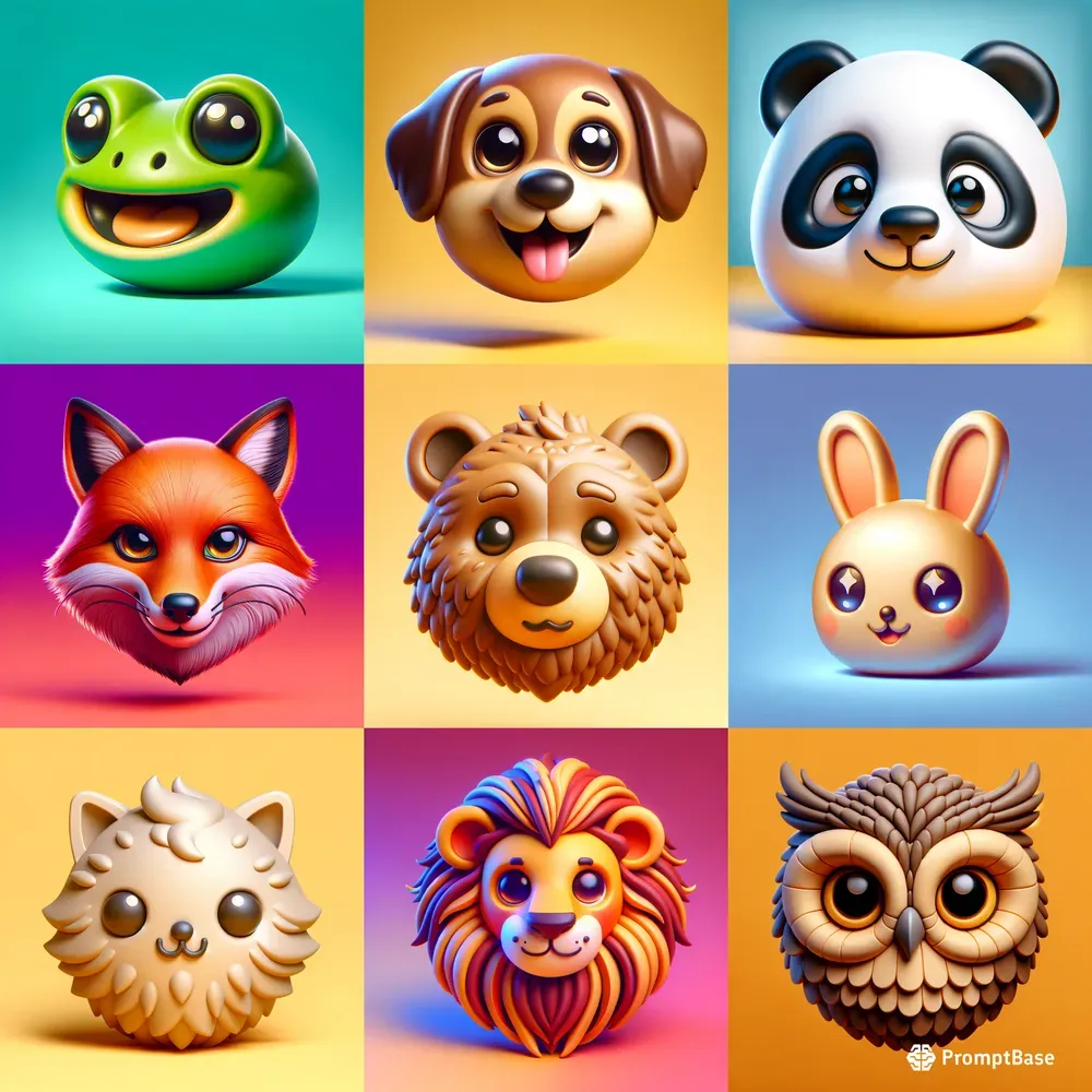 Animal Emojis 3D