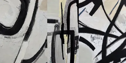 Abstract Black And White Art generated by stable-diffusion