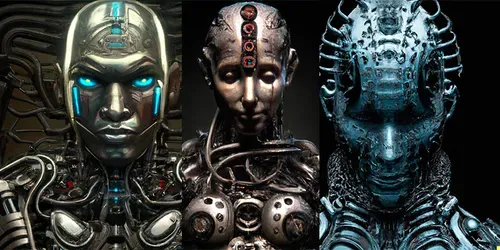 Cyberpunk Cyborg generated by dalle