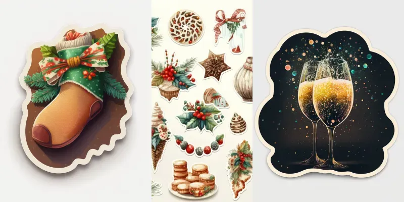 Christmas Stickers generated by undefined