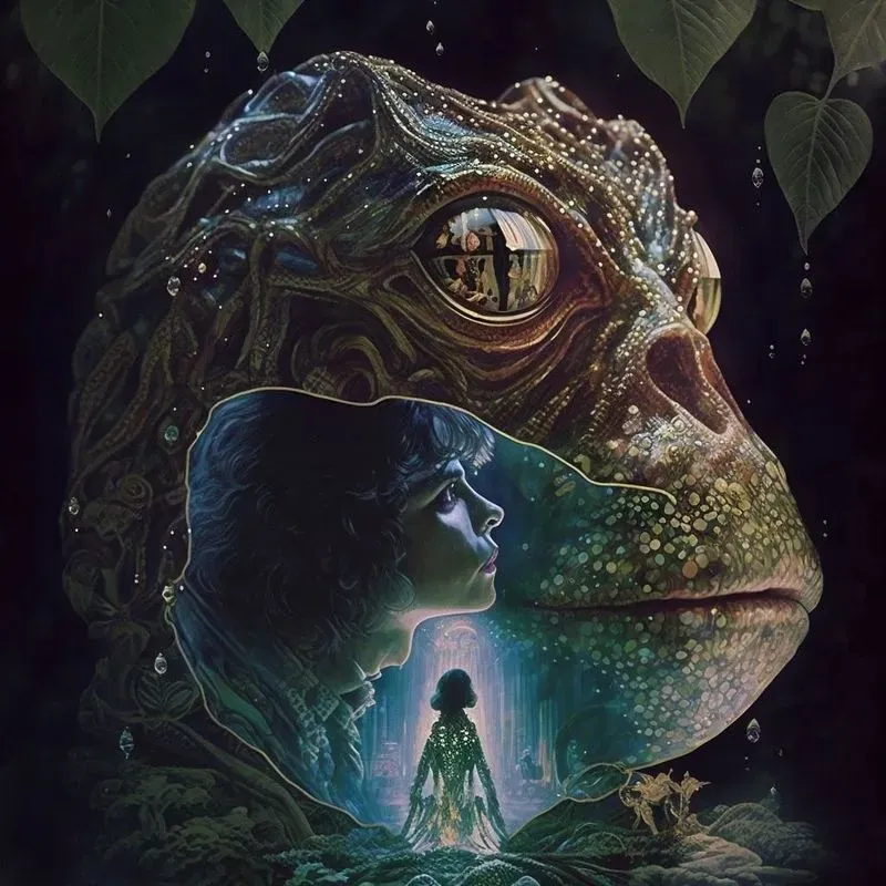 Vintage Nostalgia Promotional Fantasy Sci-fi Film Posters