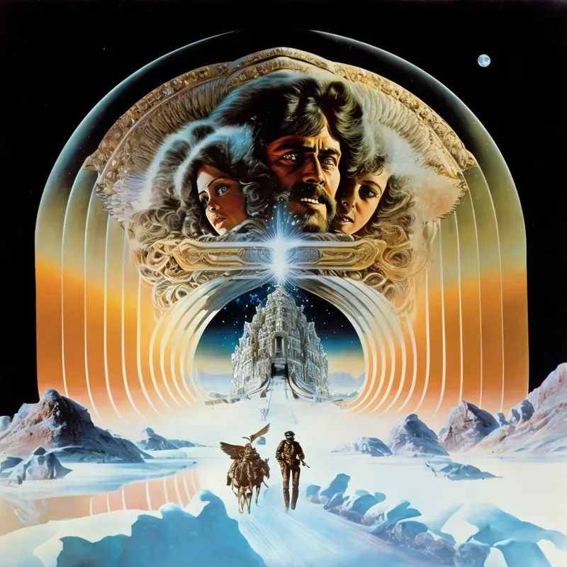Vintage Nostalgia Promotional Fantasy Sci-fi Film Posters
