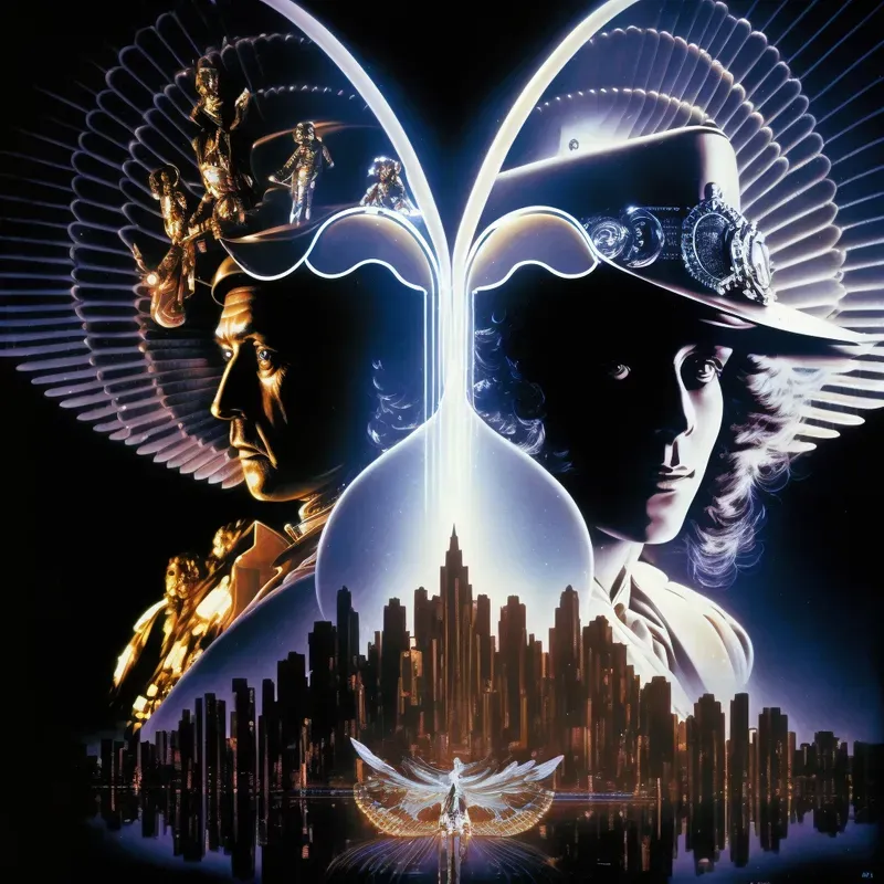 Vintage Nostalgia Promotional Fantasy Sci-fi Film Posters