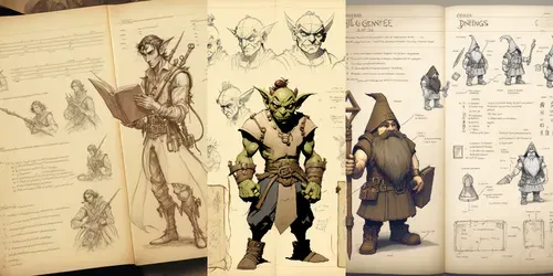 Pen And Paper Character Creator DnD generated by midjourney