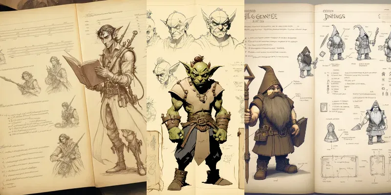 Pen And Paper Character Creator DnD generated by undefined