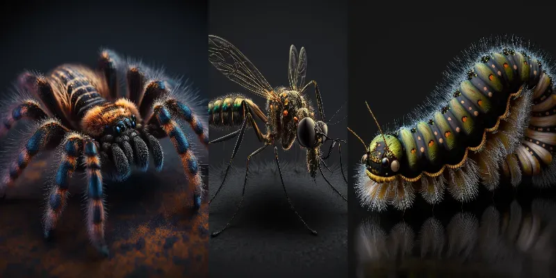 Realistic Insects generated by undefined