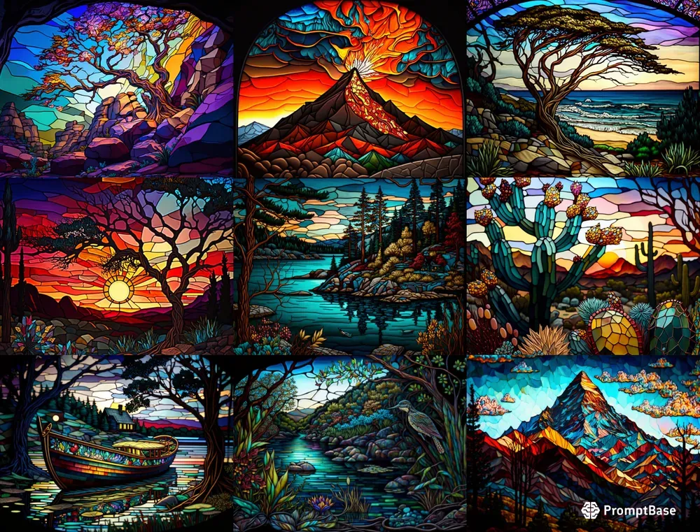 Stained Glass Landscapes
