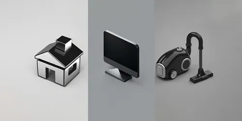 Black Metallic Icons generated by dalle