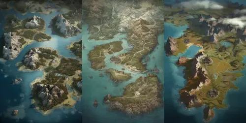 Epic DnD And Table Top Game Maps generated by midjourney