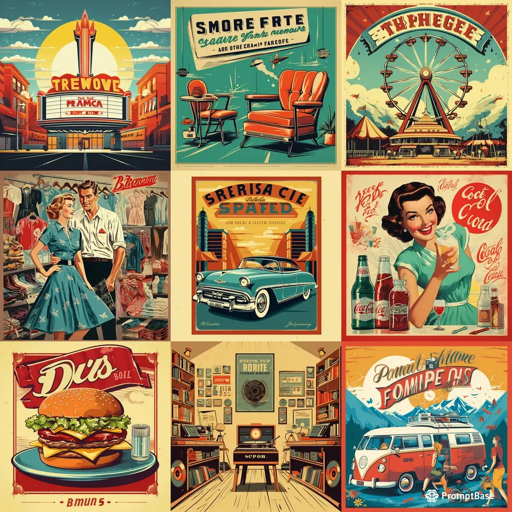 1950s Retro Ads