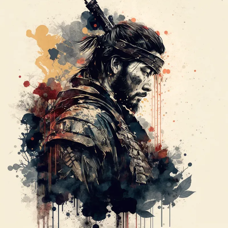 Unique Painted Ink Portraits