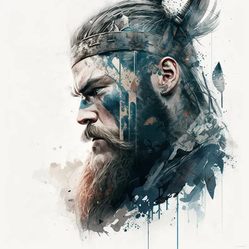 Unique Painted Ink Portraits